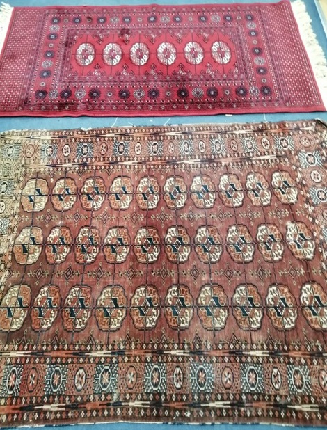 Two Bokhara rugs Larger 170 x 130cm